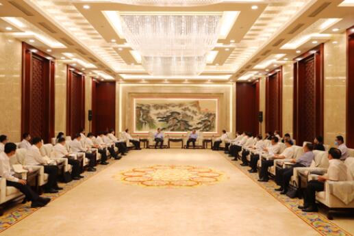 國家電網(wǎng)公司毛偉明、辛保安與山東省委書記劉家義、代省長李干杰會談