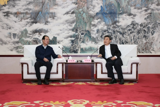 丁焰章拜會安徽省委常委、常務副省長鄧向陽