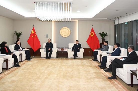 舒印彪、鄧建玲會見華北電力大學(xué)校長楊勇平
