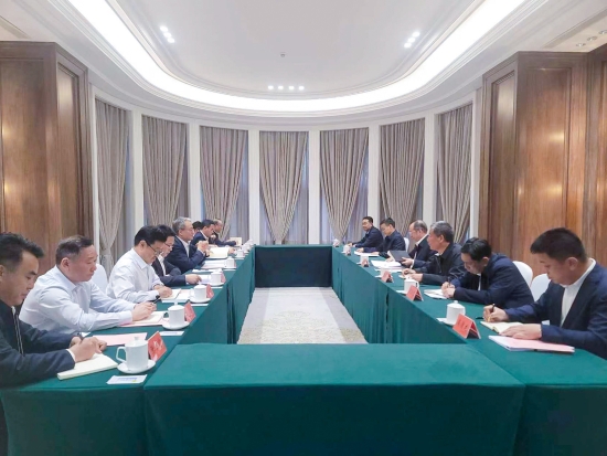 中國電建黨委副書記、總經(jīng)理王斌與黑龍江省常務(wù)副省長王一新舉行會談