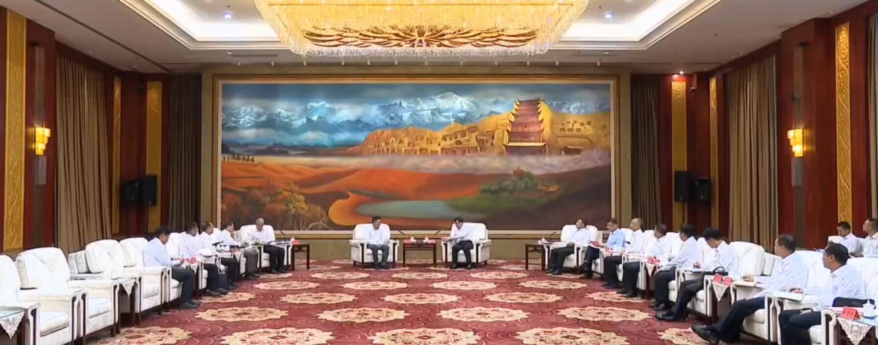 國(guó)家電投董事長(zhǎng)劉明勝、總經(jīng)理栗寶卿拜會(huì)甘肅省委書(shū)記胡昌升、省長(zhǎng)任振鶴