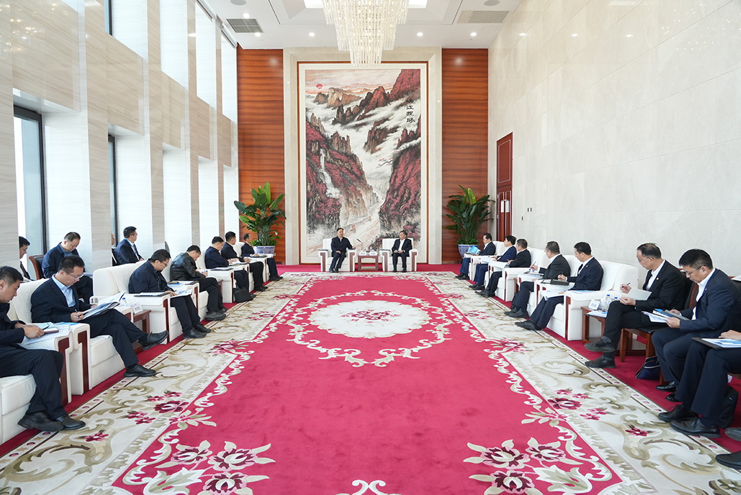 中國能建黨委書記、董事長宋海良與山西省委常委、大同市委書記盧東亮會談
