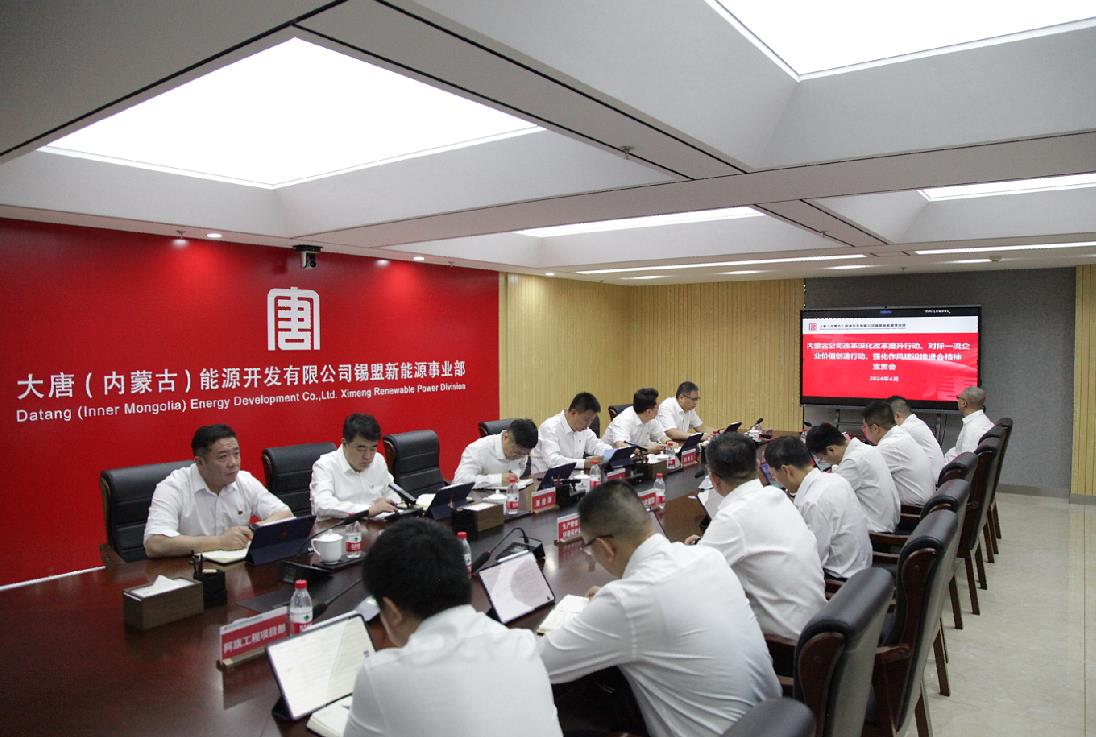 大唐錫盟新能源事業(yè)部召開(kāi)內(nèi)蒙古公司改革深化提升行動(dòng)、對(duì)標(biāo)一流企業(yè)價(jià)值創(chuàng)造行動(dòng)、強(qiáng)化作風(fēng)建設(shè)會(huì)議精神宣貫會(huì)
