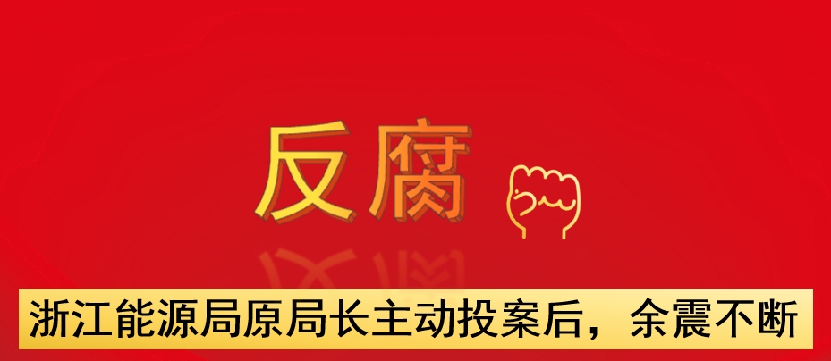 浙江能源局原局長(zhǎng)主動(dòng)投案后，余震不斷